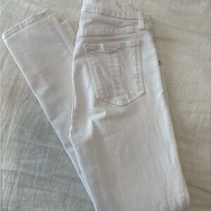 rag & bone Women's Off-White Straight Leg Jeans